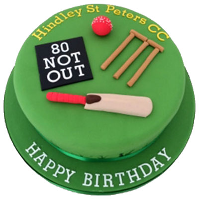"Cricket Ground Fondant Cake - 2kgs - Click here to View more details about this Product